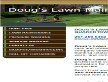 Tablet Screenshot of dougslawnandpressurewashing.com